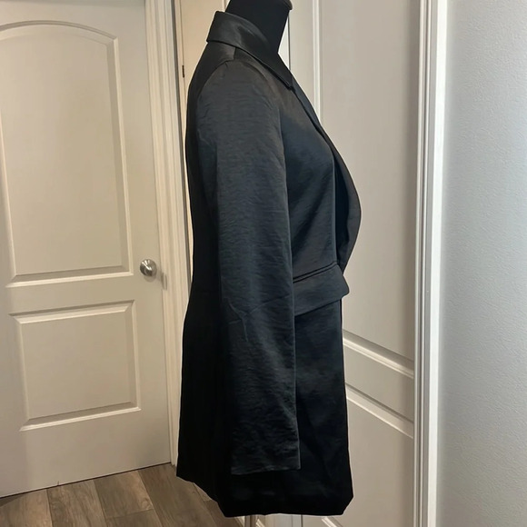 Princess Polly Black Satin Blazer Mini Dress - Picture 5 of 15